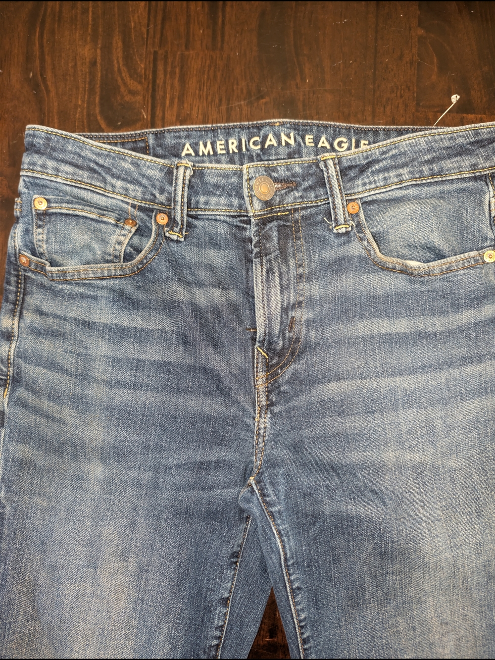 American Eagle Outfitters Light Wash Bootcut Jeans Long Tall Casual Airflex